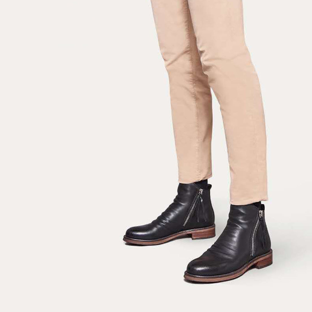 Men’s Zip-Up Ankle Boots for Daily Wear