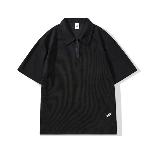 Men’s Casual Zip Polo Shirt