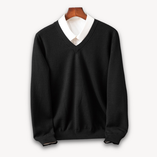 Men's Cashmere V-Neck Sweater