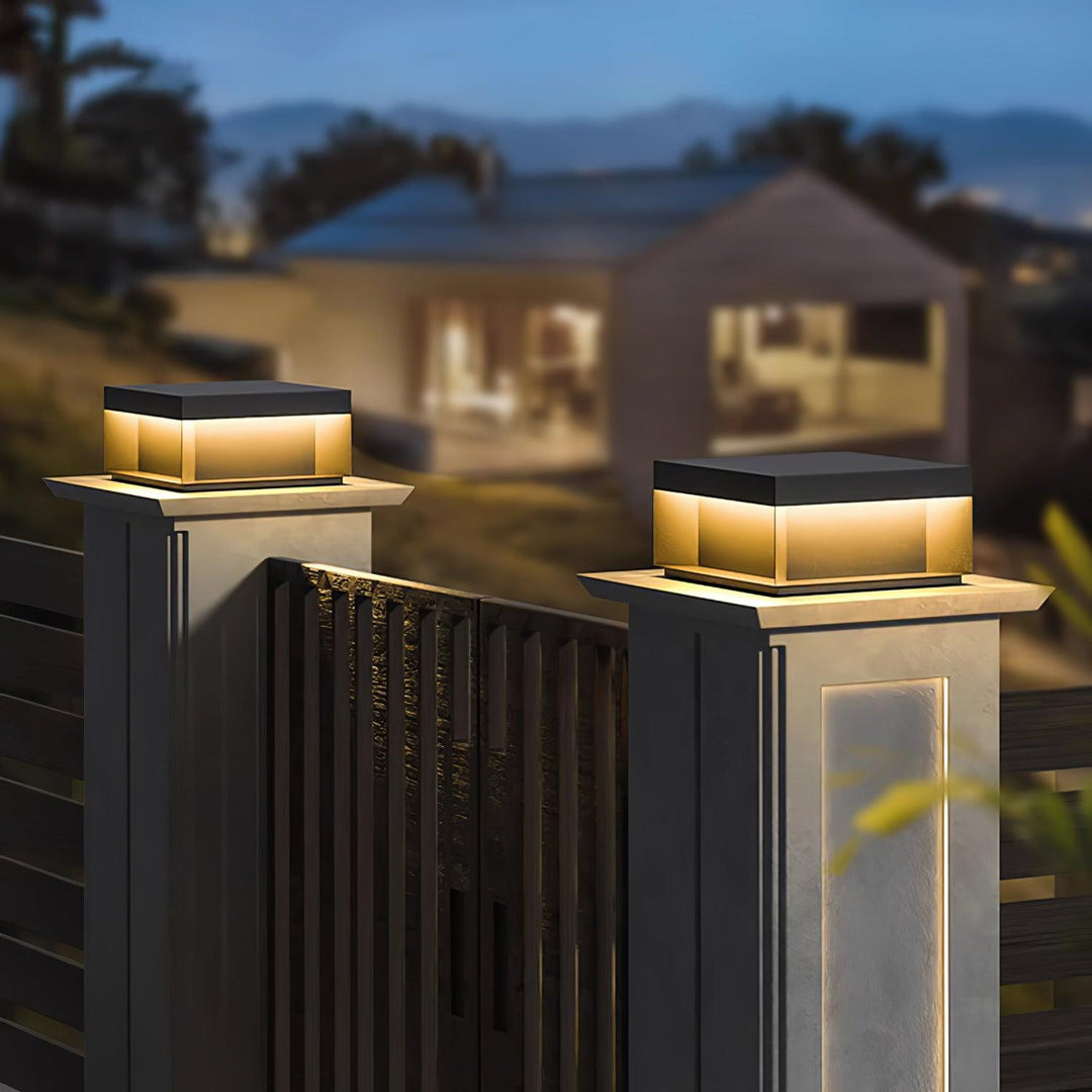 Solar-Powered Outdoor Post Light