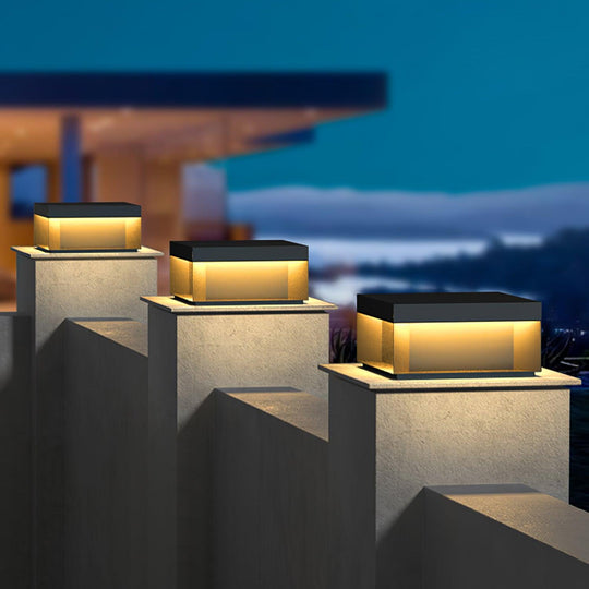 Solar-Powered Outdoor Post Light