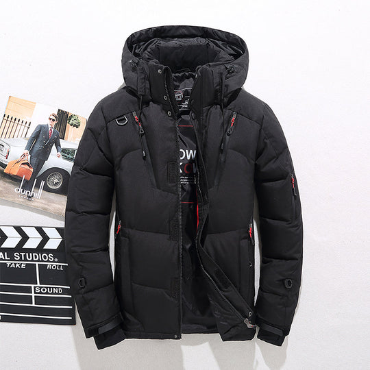 Men’s Thickened Winter Parka with Hood