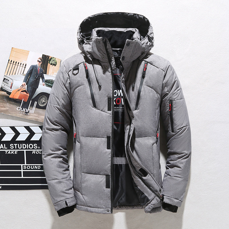 Men’s Thickened Winter Parka with Hood