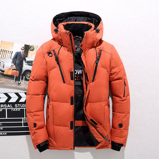 Men’s Thickened Winter Parka with Hood