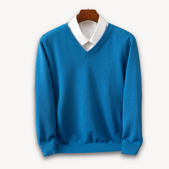 Men's Cashmere V-Neck Sweater