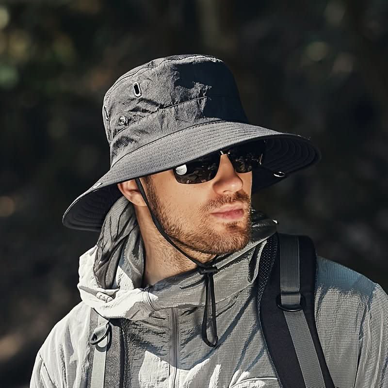 Breathable wide brim sun hat