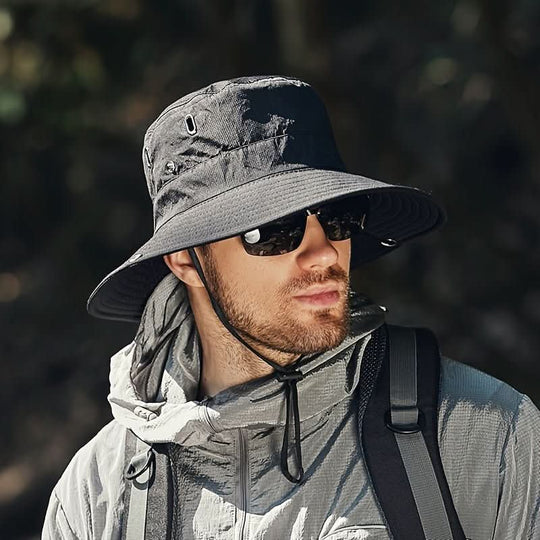 Breathable wide brim sun hat