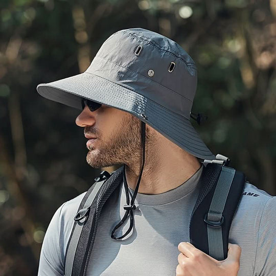 Breathable wide brim sun hat