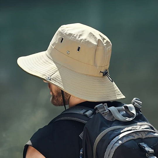 Breathable wide brim sun hat