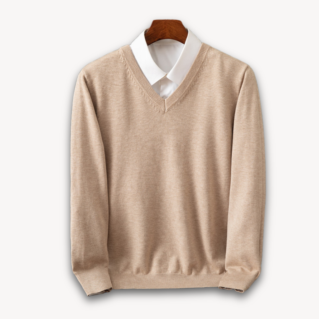 Men's Cashmere V-Neck Sweater