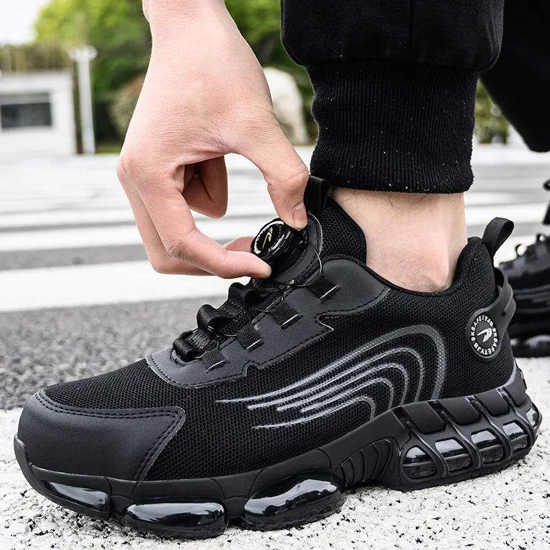 Shoes with Quick-Rotate Lace System for Work & Daily Wear