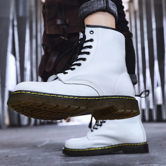 Classic British-Inspired Leather Boots for Men