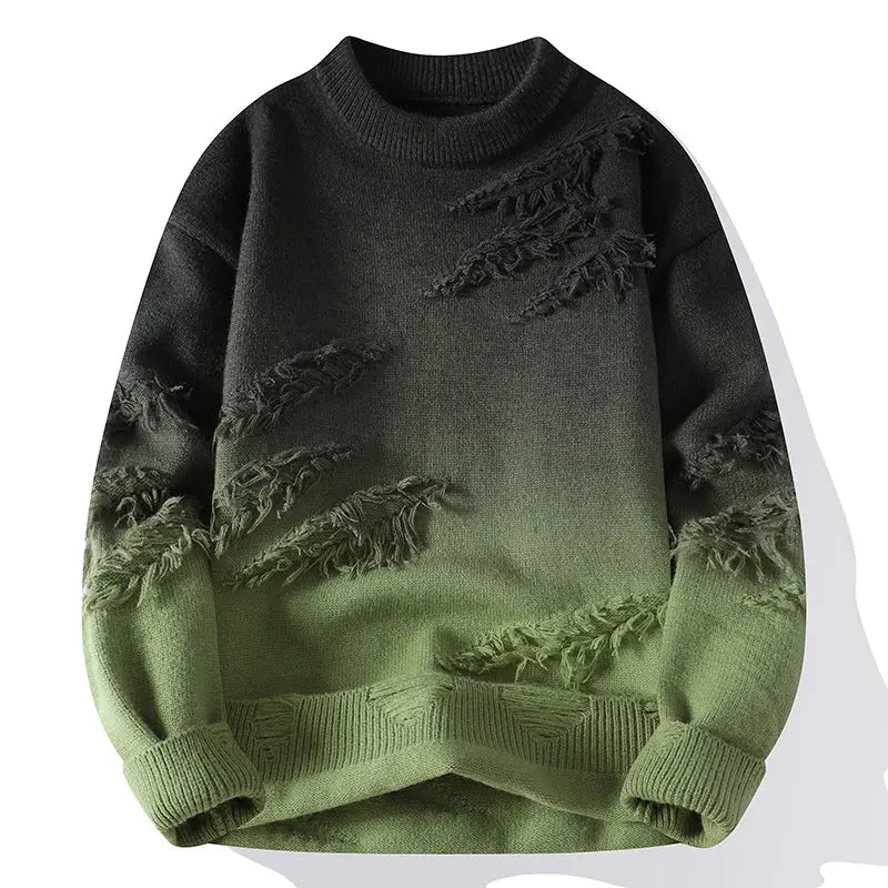 Men’s Distressed Knit Jumper