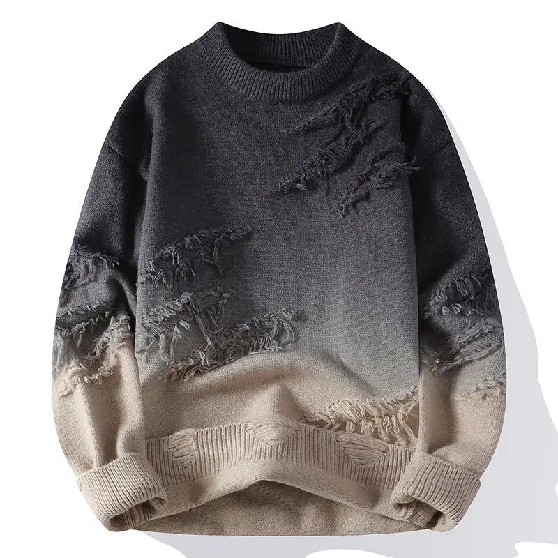 Men’s Distressed Knit Jumper