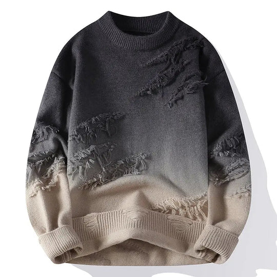 Men’s Distressed Knit Jumper