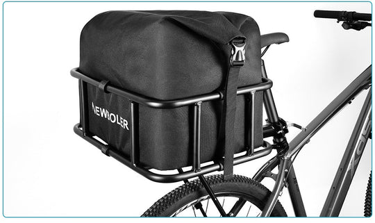 Heavy-Duty Rear Bike Basket with Rack
