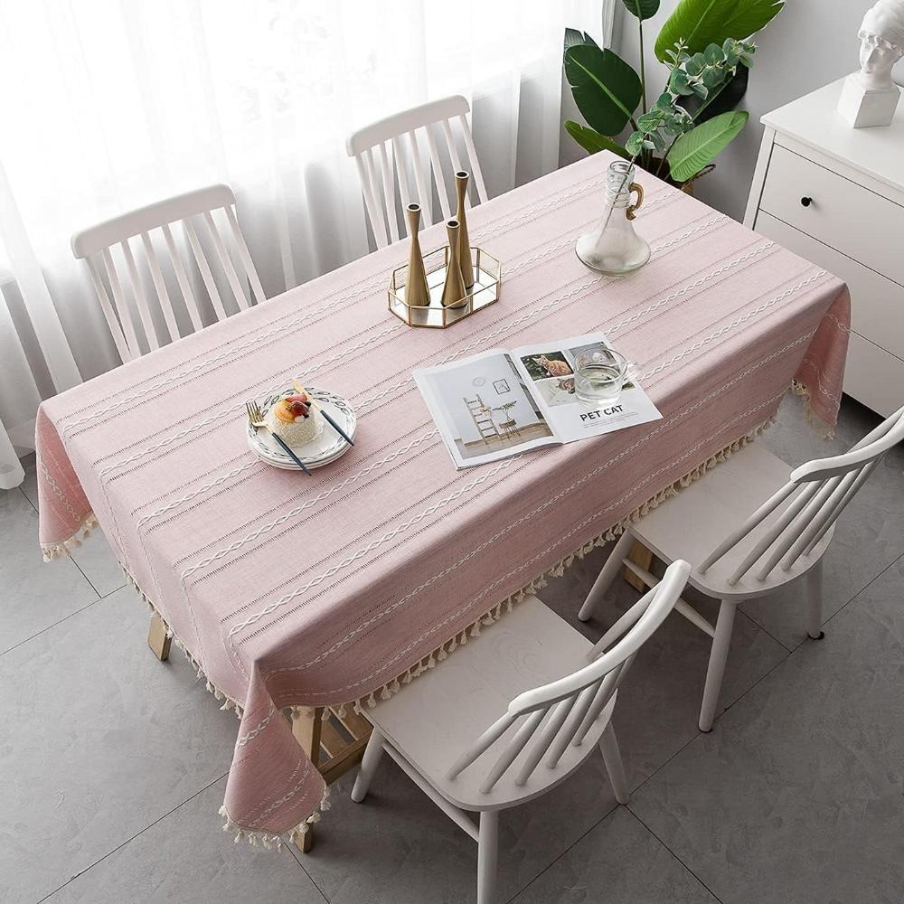 Elegant Cotton and Linen Tablecloth