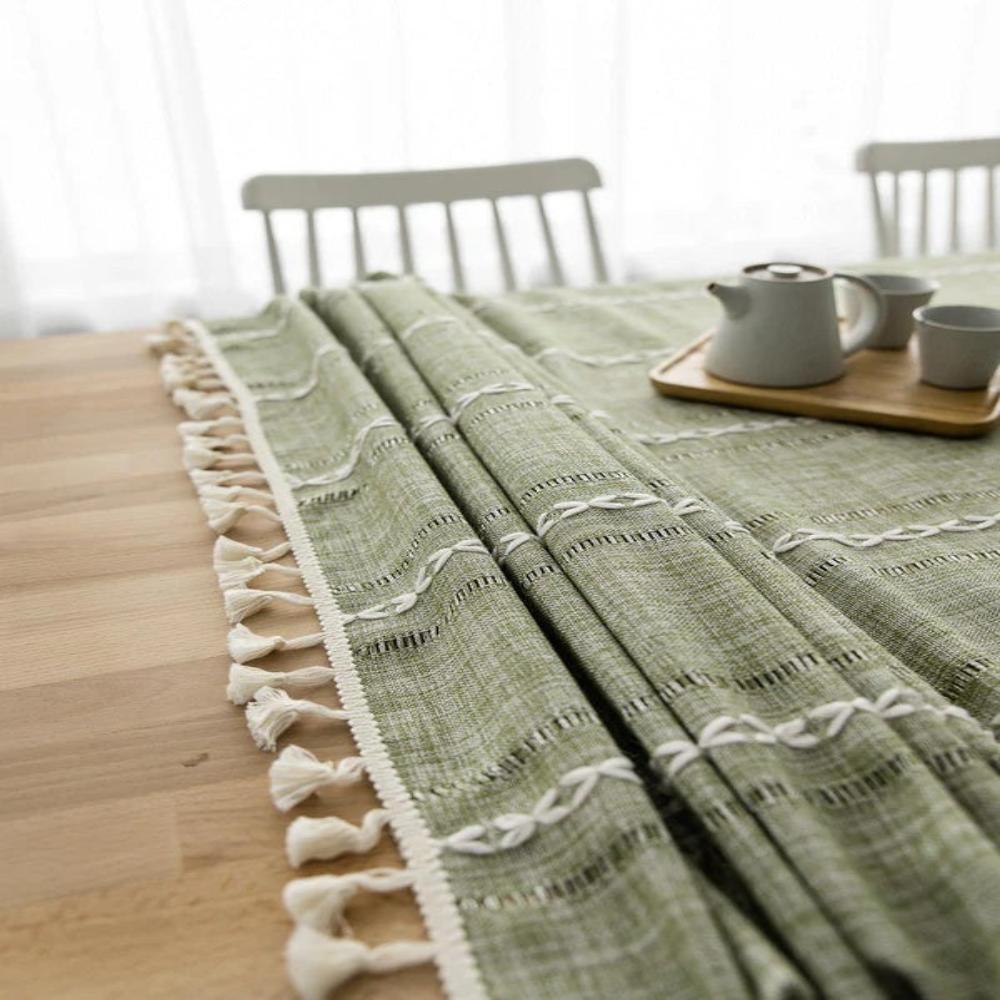 Elegant Cotton and Linen Tablecloth