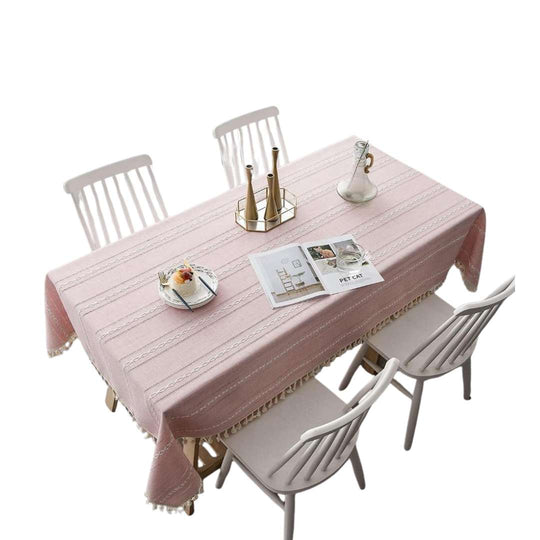 Elegant Cotton and Linen Tablecloth