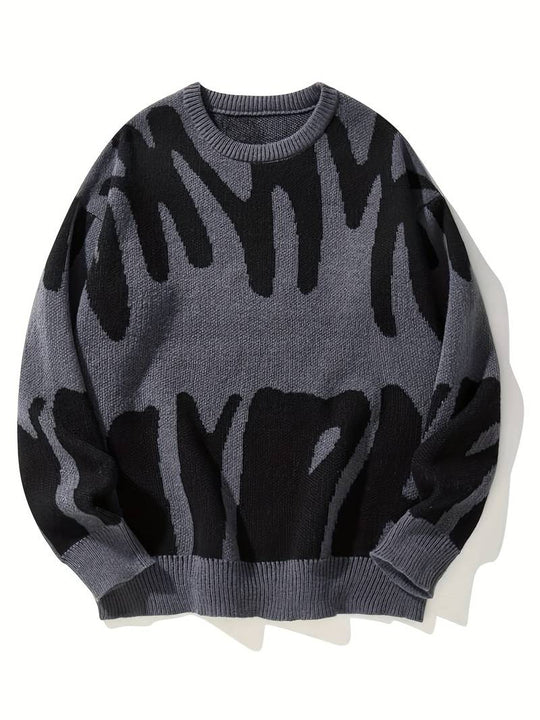 Oversized Patterned Jumper