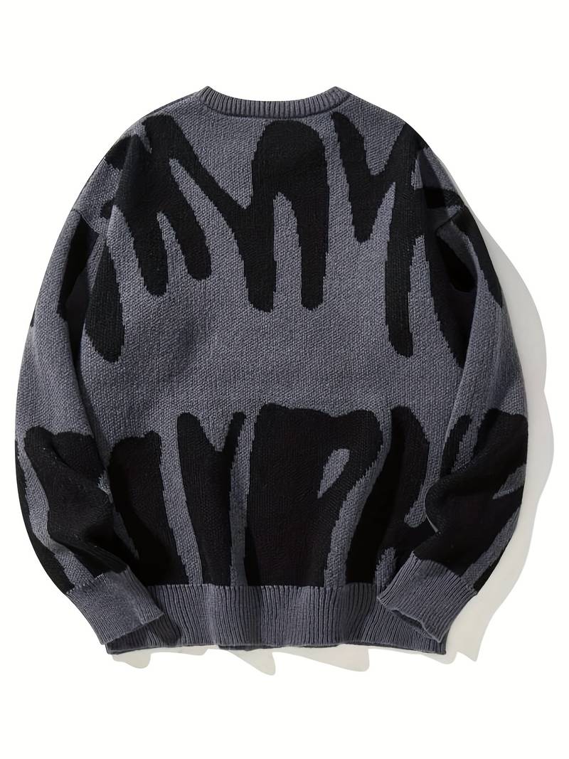Oversized Patterned Jumper