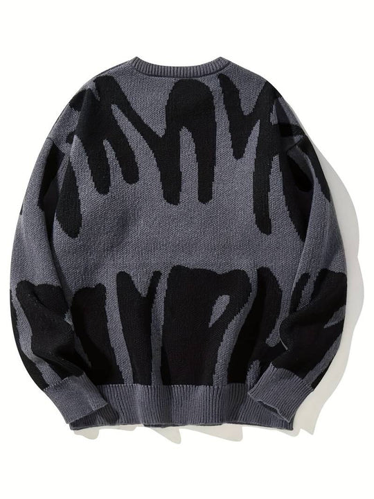 Oversized Patterned Jumper