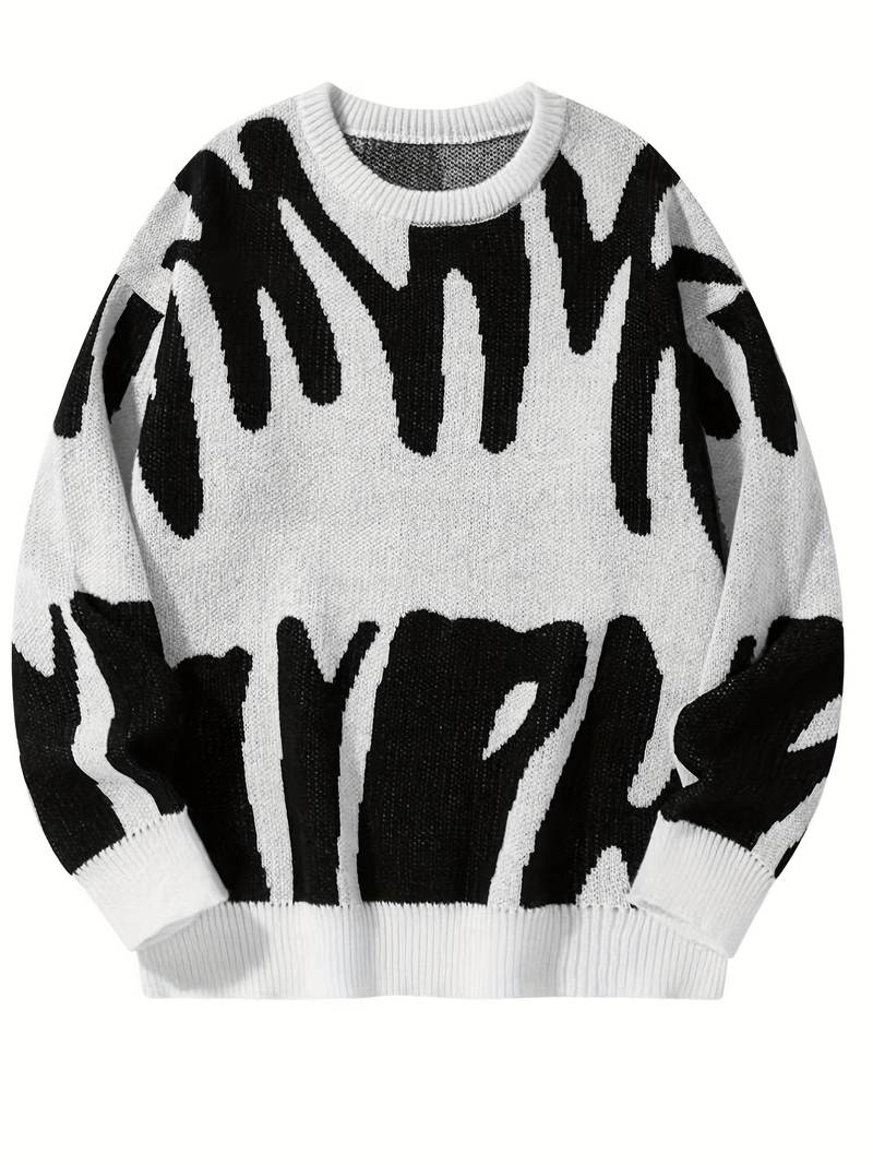 Oversized Patterned Jumper
