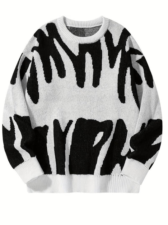 Oversized Patterned Jumper