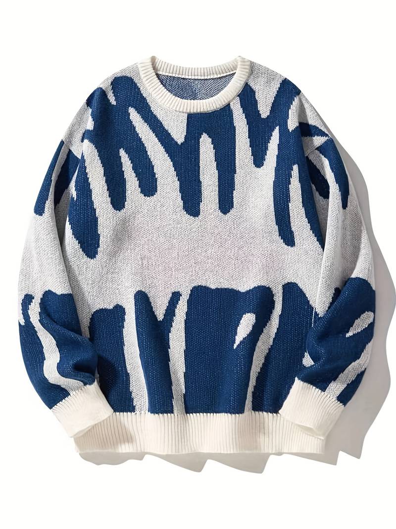 Oversized Patterned Jumper