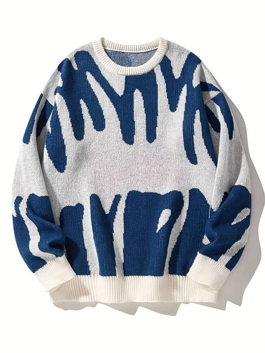 Oversized Patterned Jumper