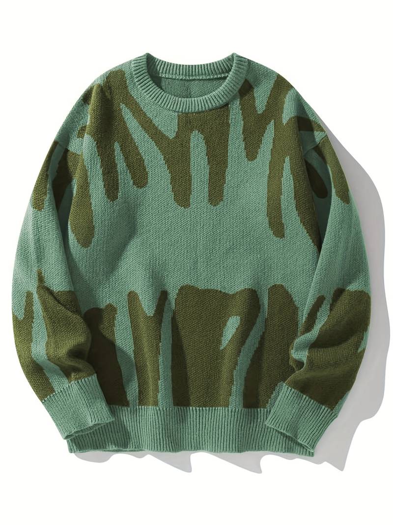 Oversized Patterned Jumper