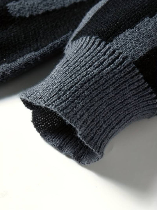 Oversized Patterned Jumper