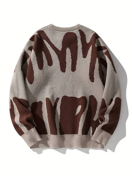 Oversized Patterned Jumper