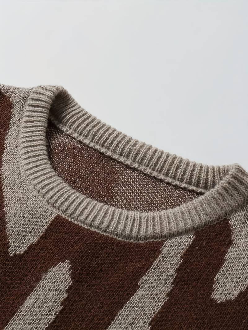 Oversized Patterned Jumper