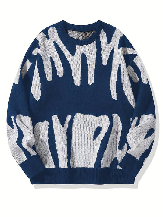 Oversized Patterned Jumper