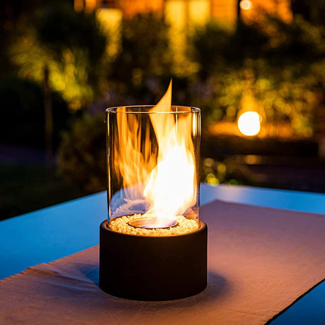 Classic Oil Lamp with Open Flame