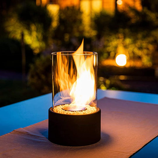 Classic Oil Lamp with Open Flame