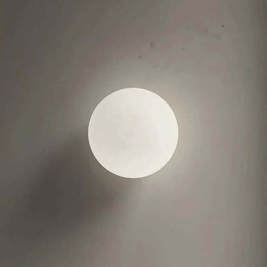 Modern Milk-Glass Wall Light