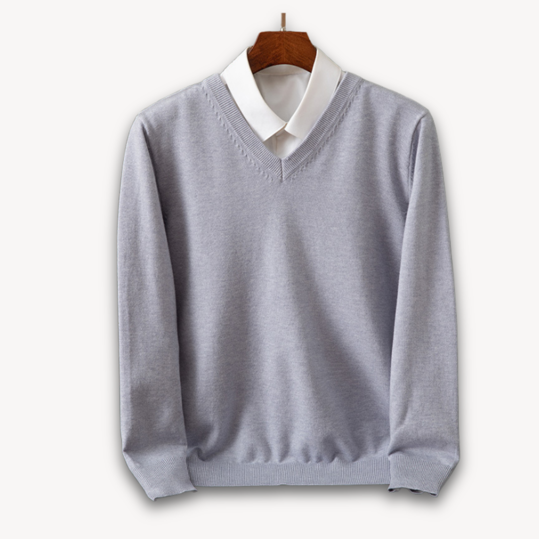 Men's Cashmere V-Neck Sweater