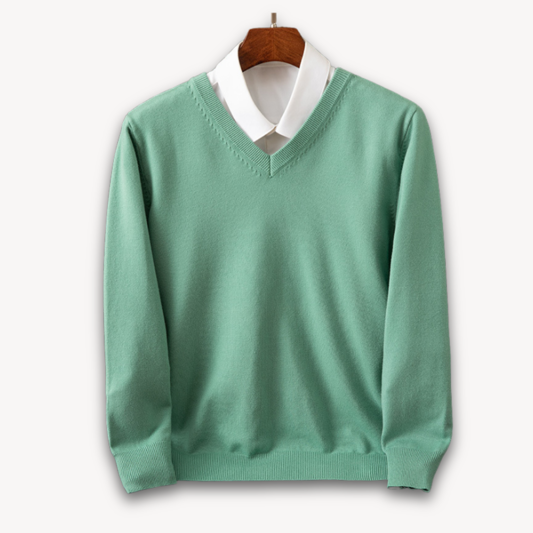 Men's Cashmere V-Neck Sweater
