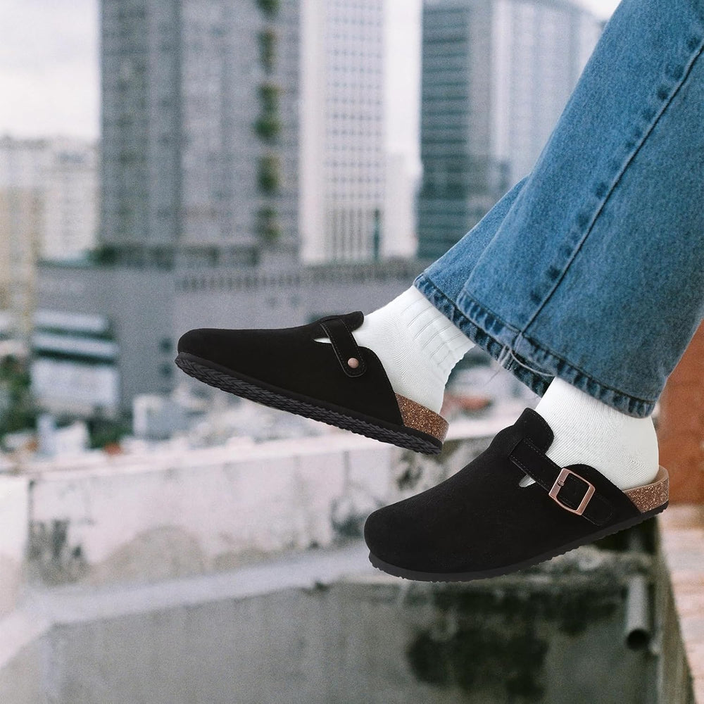 Boston Style Clog Slippers