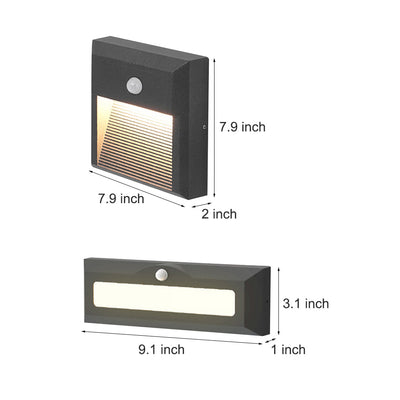 LED Motion Sensor Step Light for Courtyard Garden Terrace