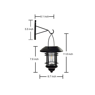 Industrial Solar Outdoor Wall Lights