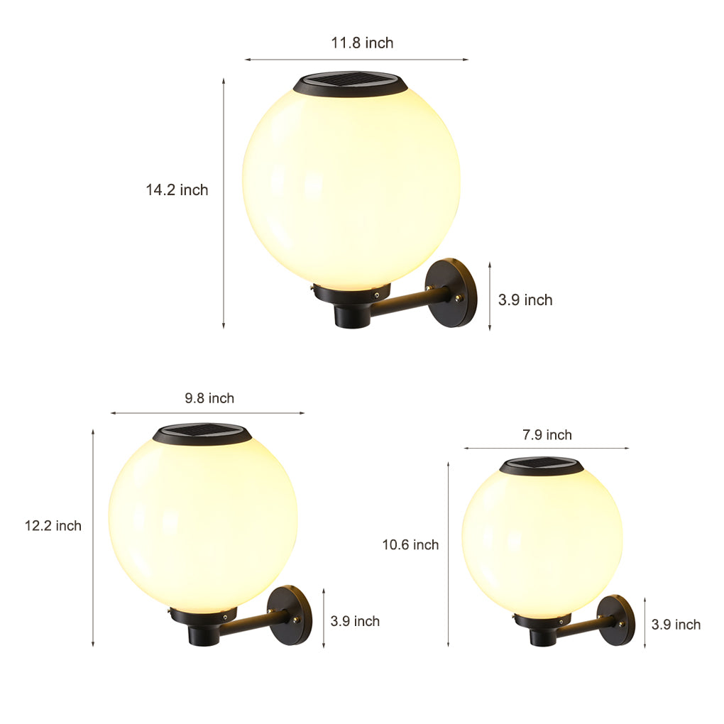 Round Solar Wall Lamp