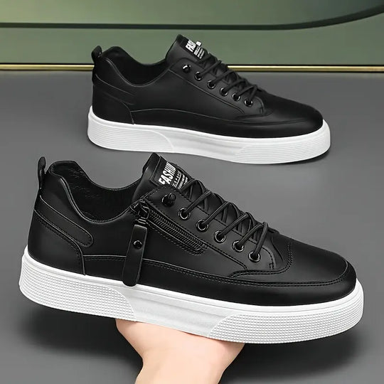 Men’s Low-Top Sneakers with Side Zip