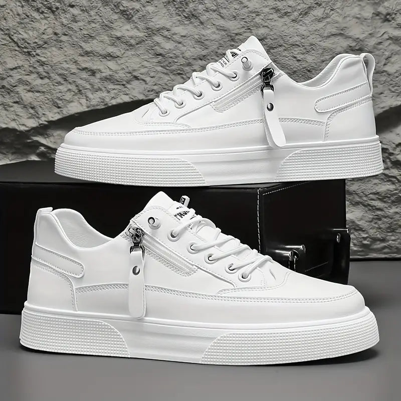 Men’s Low-Top Sneakers with Side Zip