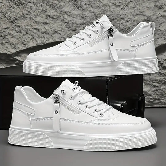Men’s Low-Top Sneakers with Side Zip