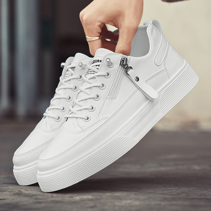 Men’s Low-Top Sneakers with Side Zip