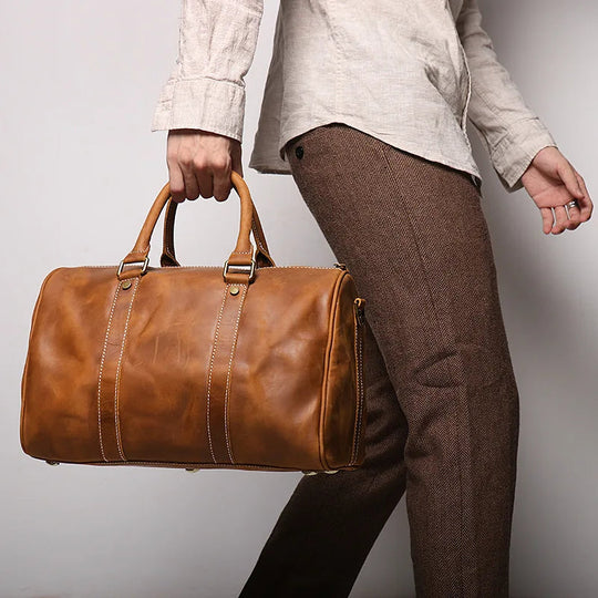 Men’s Leather Duffel Bag