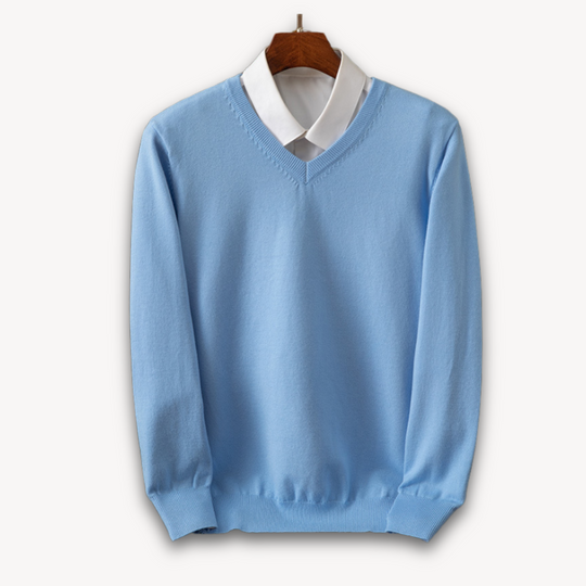 Men's Cashmere V-Neck Sweater